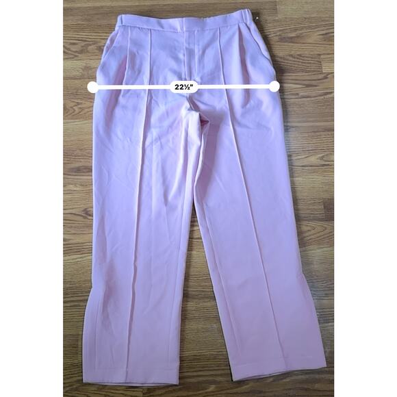 LAPOINTE Zip-Hem Tailored Crepe Track Pants in Blossom size 14 - Picture 7 of 16